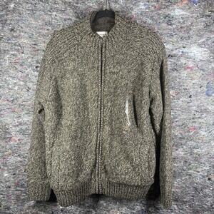 Field & Stream Heavy Sweater Mens XL Brown Knit Sherpa Fleece‎ Lined Workwear